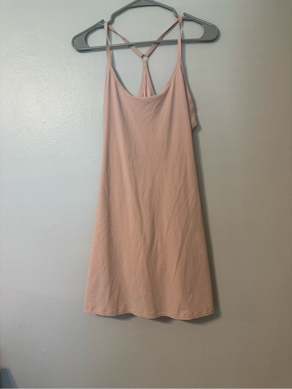 Outdoor Voices Blush Pink Tank Dress with Racerback Ring Detail